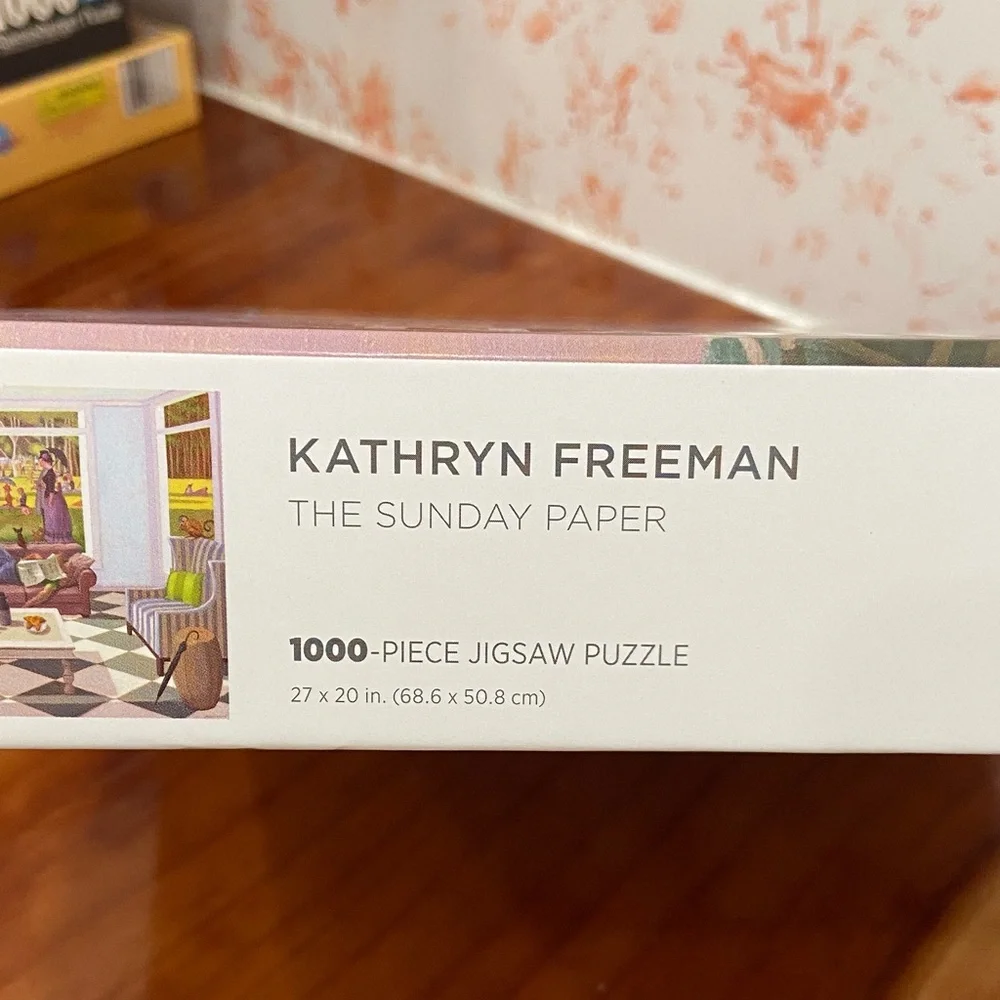 Pomegranate Kathryn Freeman The Sunday Paper - 1000 Piece Puzzle - Picture 3 of 3